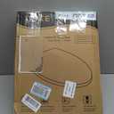 LUXE TS1008E Elongated Comfort Fit Toilet Seat with Slow Close, Quick Release Hinges, and Non-Slip Bumpers (White)