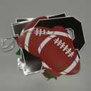 Football Banner Garland, Game Time Football Party Banner for Birthday Party Decorations, Footballs Triangle Banners Flags for Bowl Game Indoor Decor (Football)