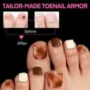 UNA GELLA Square Toe Nail Tips For Big Toe, 504Pcs 15Sizes Soft Gel Full Cover Toe Nail Tip Pre-buff Fake Acrylic Toes Nail Press Ons Soak Off Pedicure For Nail Extensions Home DIY Nails Salon