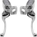 SecosAutoparts Brake Master Cylinder Clutch Lever Set Chrome Compatible with Suzuki Intruder 800 1994-2004 1400 1990-2004 1500 1998-2004 Fit for Boulevard C90 S50 S83 Fit for Honda VTX 1800 2002-2008