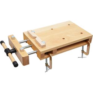 Portable Workbench Hard Woodworking Vise for Workbench, Desktop Work Table Work Bench with G-Type Fixing Clips and Limit Blocks, for Home, Woodworking Studios, Fixed for Processing Wood