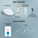 TOTO WASHLET C5 Electronic Bidet Toilet Seat with PREMIST and EWATER+ Wand Cleaning, Round, Cotton White - SW3083#01