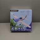 volantexrc RC Plane P51D Mustang RTF for Beginners, 2.4Ghz 2CH Remote Control Airplane Easy to Fly with Gyro Stabilization, Outdoor Hobby WWII Toy for Kids & Adults (Blue)