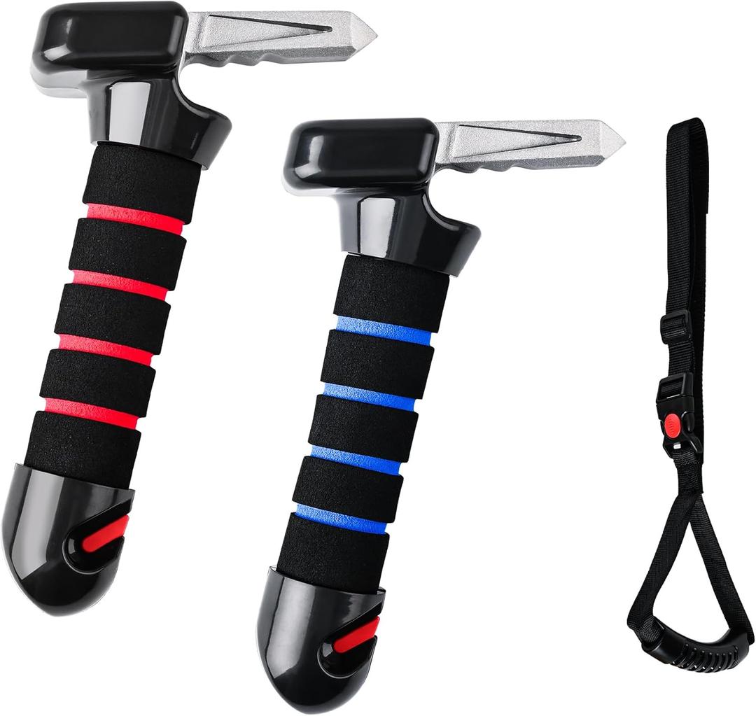 Car Door Handle for Elderly- 2026 New Car Handle Assist, 2 Pack Auto Cane Portable Vehicle Support Handle for Seniors and Handicapped, Max Load 450 Lbs, Anti-Slip Design