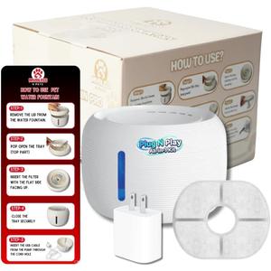 Pet Water Fountain for Cats & Dogs  2.5L Automatic BPA-Free Dispenser with Filter, Silent Pump, USB Plug  Cat Water Fountain with Circulation System, Encourages Drinking & Easy to Clean