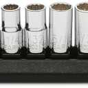 GEARWRENCH 10 Pc. 1/4" Drive 12 Pt. Standard Socket Set, SAE - 80307D