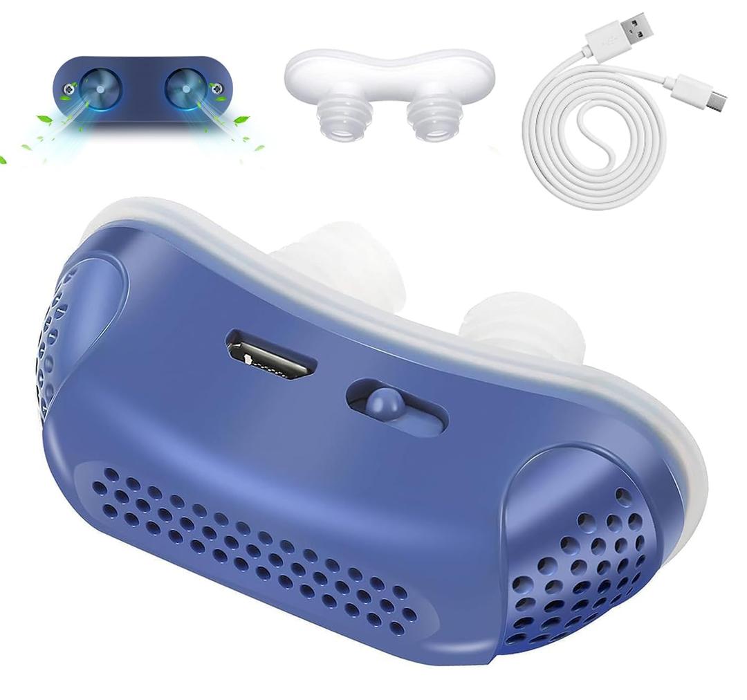 Anti Snoring Devices,Double Vortex Anti Snoring Device,Effective Snoring Prevention,Snoring Solution for Men and Women, Adjustable and Breathable,Up to 8 Hours,Suitable for All Nose Shapes