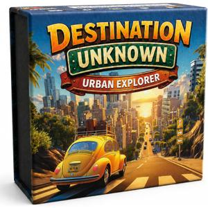 Destination Unknown: Urban Explorer  The Road Trip Adventure Game | Travel Game for Couples, Friends & Families | Turn Any Drive into an Adventure