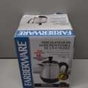 Farberware Electric Coffee Percolator, FCP240, Stainless Steel Basket, Automatic Keep Warm, No-Drip Spout, 4 Cup, Black/Silver