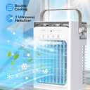 Portable Air Conditioners, Air Cooler Evaporative Personal Mini AC, 3 Wind Speed, 2-4-8H Timer, 3 Modes, Colorful Night Light, Portable AC for Room, Car, Bedroom, Camping