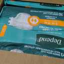 Depend Adult Diapers with Tabs, Incontinence Protection with Tabs, Unisex, Small/Medium (1934" Waist, Up To 170 lbs), Maximum Absorbency, 60 Count (3 Packs of 20)