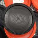 3-in-1 Vintage Giant Checkers, Tic, Tac, Toe, with Reversible Mat, 24 Chips, Family Board Game, Lawn Game, BBQ Party Favor, Indoor and Outdoor Activity for Kids and Adults