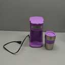 Mixpresso Purple Personal Single Serve Coffee Maker with 14oz Travel Mug, Drip Small Coffee Maker with Auto Shut Off, Reusable Filter, Works with Ground Coffee Only  Not for K-Cup Pods (Leavander)