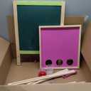 Easel for Kids,Adjustable Wooden Kids Art Easel with Paper Roll,Double-Sided Magnetic Toddler Easels,Dry Erase Whiteboard and Chalk Board,Toys for 3 4 5 6 7 8 9 10 Year Old Girl Boy Gift (Green)