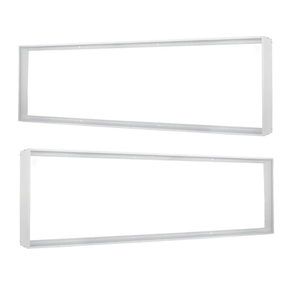 Zevnico 4x1FT Surface Mount Kit, 2 Set Aluminium Surface Mounting Bracket Kit, 4' by 1' Ceiling Mount Frame, for 48"x12" LED Flat Panel Light, Drop Ceiling Troffer Light Fixtures (Pack of 2)
