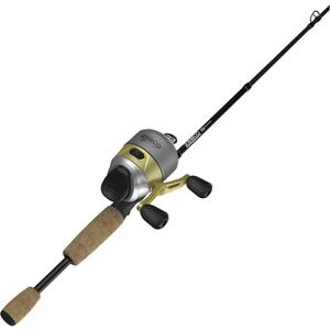 Zebco 33 Spincast Reel and 2-Piece Fishing Rod Combo, Fiberglass Rod with Comfortable Split-Grip Cork Handle, Instant Anti-Reverse Fishing Reel, 60