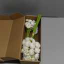 Floroom Ranunculus Artificial Flowers 18 Pcs Ivory Faux Silk Mini Ranunculus Bulk Fake Wedding Filler Flowers for DIY Bouquets, Centerpieces, Bridal Shower Decorations & Arrangements