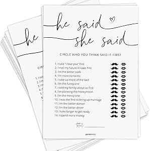 GardenCity Bridal Shower Cards, 50cnt