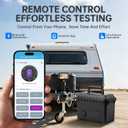 Trailer Light & Electric Brake Tester with 12V 10Ah Battery, Tests 7-Spade, 6-Round and 4/5-Flat Pin Type Trailer Harnesses, Bluetooth App Connection Remote Operation, IP68 Waterproof Case