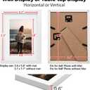 KINLINK 6x8 Picture Frame White Set of 4, Wooden Photo Frames Matted 4x6 with Plexiglass for 4x6 with Mat or 6x8 without Mat for Table and Wall Display