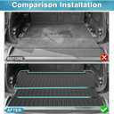 Mixsuper Cargo Liner for 2022-2025 Rivian R1S Cargo Mat Backrest Mat for R1S All Weather Trunk Mat Backrest Mat TPE for R1S Accessories Includes 3PCS Set