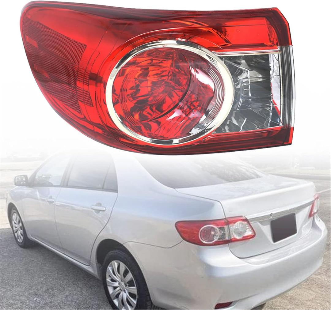 Driver Side Tail Light Replacement for Toyota Corolla 2011 2012 2013 Outer Rear Tail Light Lamp Assembly 8156002580 TO2804111 LH Left Side