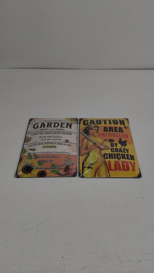 LANOLULANOLU Tin Sign, Metal Sign, Decorations 12x8, 2 Packs