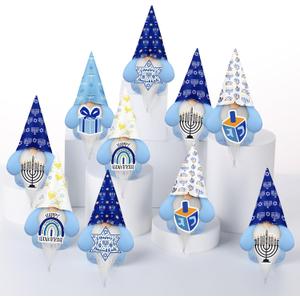 Jenaai 20 Pcs Patriotic Gnomes Xmas Ornaments with Appreciation Cards Christmas Holiday Gnomes Plush Tray Table Decor for Patriotic Party Favor Home Office Desk