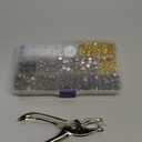 480 Sets Rivets for Leather, 4 Colors 3 Sizes Leather Rivets Kit, Double Cap Rivet with 4 Setting Tools, Suitable for Bags, Decoration