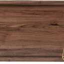 30 x 15 Inches Large Rectangle Black Walnut Wood Ottoman Tray, Serve Tea, Coffee Classic Wooden Decorative Walnut Serving Tray (30x15 Inch)