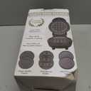 Baker's Friend 4 in 1 Mini Waffle Maker with Removable Plates, A Set of Mini Pancake Maker, Mini Donut Maker, Mini Heart Shape Waffle Maker and Small Waffle Maker, Recipe Included, Graphite, Compact