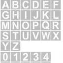 YEAJON 12 Inch Letter Stencils and Numbers, 36 Pcs Alphabet Art Craft Stencils, Reusable Plastic for Wood, Wall, Fabric, Rock, Chalkboard, Signage, DIY School Projects (12 Inch)