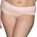 Vanity Fair Womens Flattering Lace Panties: Lightweight & Silky with Superior Stretch (6, Soft Blush)