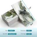 Vamos Tile 100-Piece Glossy Ice Green Peel and Stick Backsplash Tile,3''x6'' PVC Subway Tile with White Grout,Stick on Backsplash for Kitchen/Bathroom/Fireplace