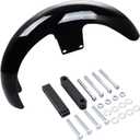 Motorcycle Front Fender 21 inch Wheels Wrap Front Fender Fit for Harley Touring Road King Electra Glide Street Glide (Gloss Black)