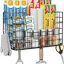 Magnetic Fridge Basket Storage Organzier for Fruit & Wrap, Magnetic Shelf for Side of Refrigerator for Kitchen,Laundry (1 Pack)