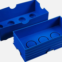LEGO Classic BLUE Brick Storage Box with 8 Knobs, Bright Blue