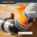 POWERTEC 70234-P2 2-1/2" Pipe Coupling, Clear