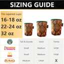 Neoprene Insulated Cup Sleeve for Iced Coffee, Hot & Cold Beverages  Reusable, Washable Drink Holder Cup Sleeve  Anti-Slip, Eco-Friendly, Multi-Color Design (PYRAMID, LARGE)