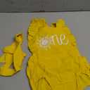 Detigee Baby Girl 1st Birthday Bodysuit Infant Backless Outfit (Yellow Sun, 12-18 Months)
