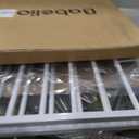 Babelio No Bottom Bar Baby/Dog Gate for Stairs, 28" H, 27.5-40.6" W, White