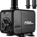 Aquarium Pump, Adjustable Flow Water Pump, Pond Pump, 3000 L/H Amphibious Pond Pump with Filter