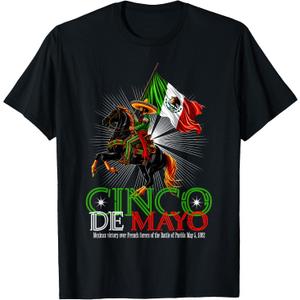 Cinco De Mayo Battle of Puebla May 5, 1862 Mexican T-Shirt, 2X Tall, Female