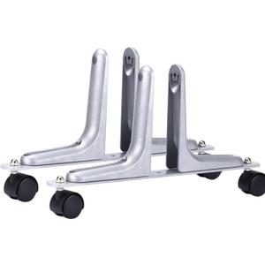 Alkanas 2 Packs Room Divider Screen Holder Movable Wheel Thickened Privacy Room Divider Partition for Hotel Home Office Bedrooms (Silver)