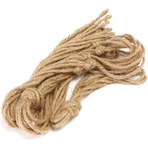 Handwoven Jute Plant Hanger Rope 104cm Long Natural Hanging Basket Holder for Home Garden Decor
