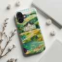 Esdot for iPhone 16 Plus Case Cute - Wireless Charging Compatible - Dual-Layer Soft Silicone + Hard Shell - Trendy Wildflower Design - Protective Phone Cover for Women Girls - Country House