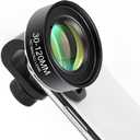 Professional 10X Macro Lens for Smartphones, 4K Ultra HD Glass Lens with Universal Clip, Lens Caps & Carrying Case, Fits iPhone, Samsung, Pixel, Android Phones