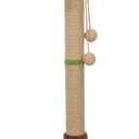 Cat Scratching Post for Indoor Cats and Kitten - 35.43" Tall Cat Scratching Post with Sisal Rope,Palm Tree Cat Scratch Post with Hanging Ball (35.34-Brown)