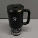 Hydro Flask Travel Tumbler with Handle, Lid and Straw - Insulated Stainless Steel in 32 Oz Black