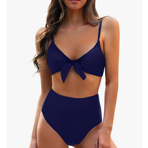 Blooming Jelly Womens High Waisted Bikini Set Tie Knot High Rise Two Piece Swimsuits Bathing Suits
Size M